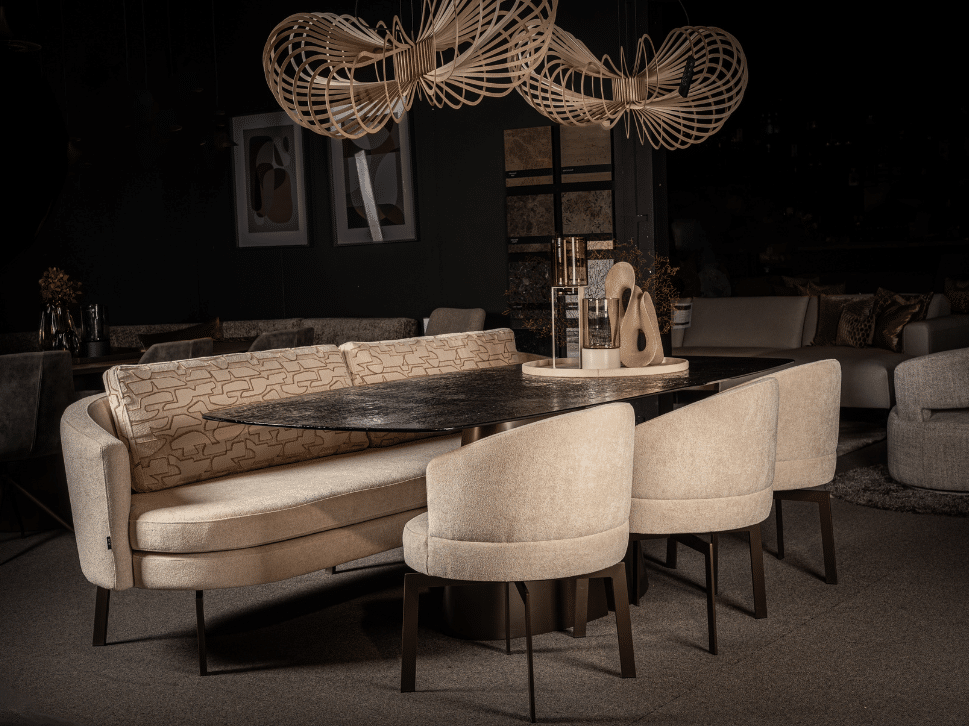 Glazen eetkamertafel Bussum