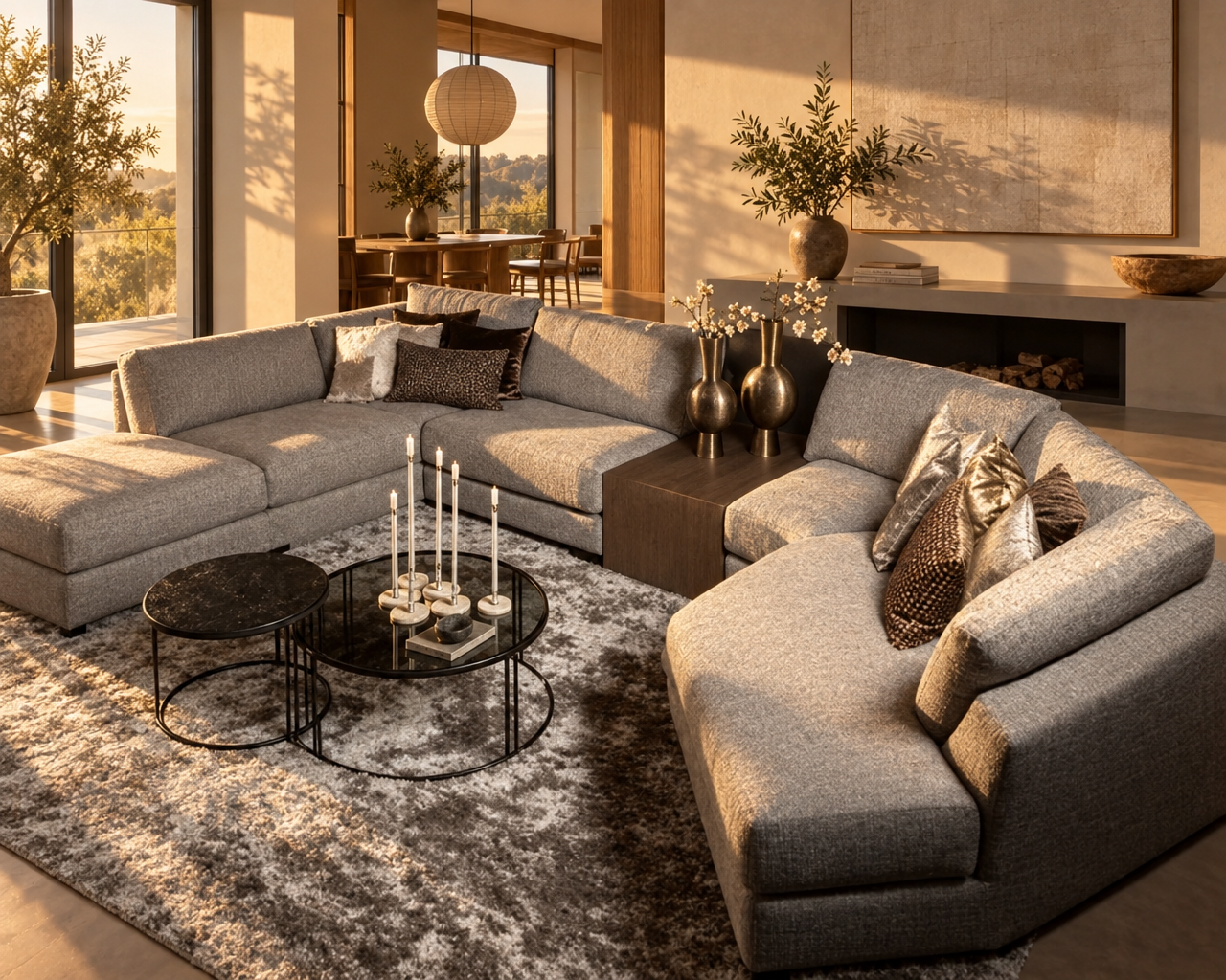 Lage japandi bank voor een lichte wand