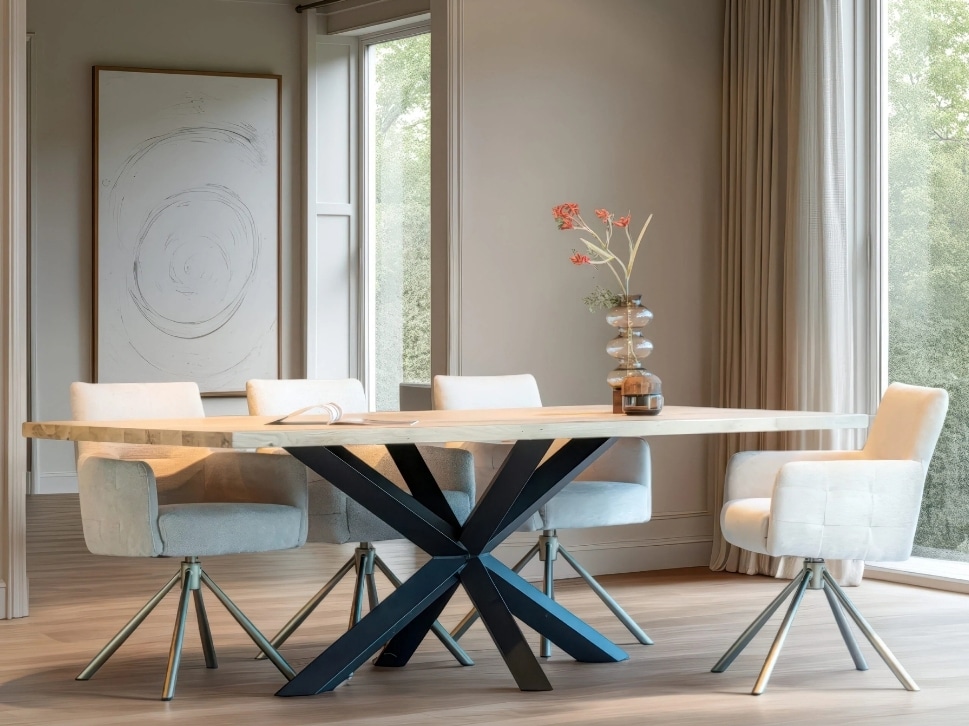 Eettafel Maasmechelen Eiken